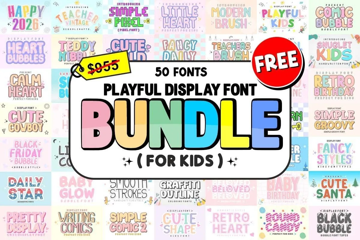 50 kids Fonts: কী, কীভাবে ব্যবহার করবেন এবং কার জন্য useful